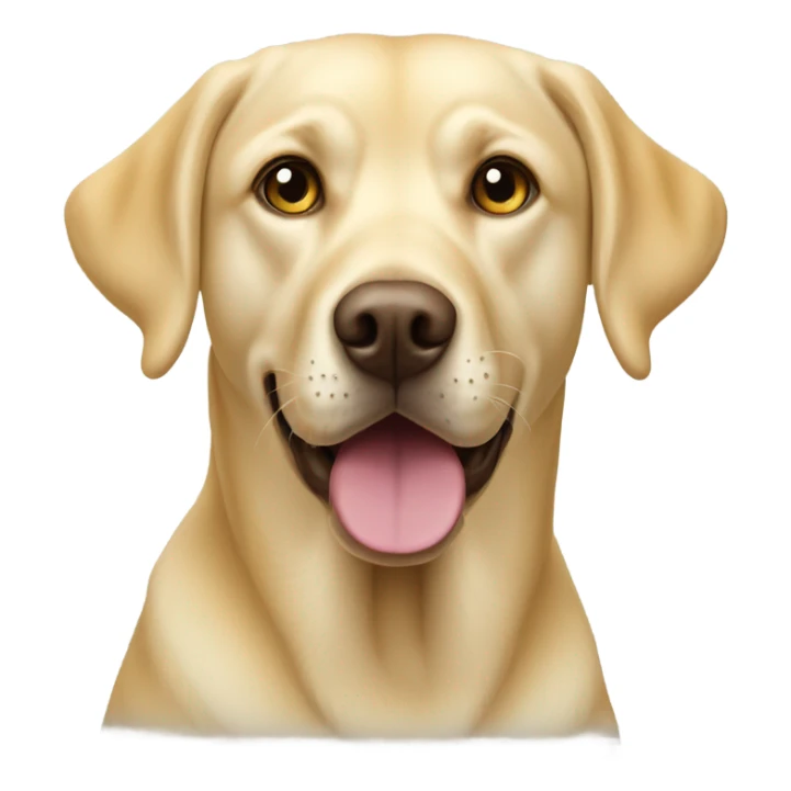 Yellow labrador retriever with hazel green eyes  sticker
