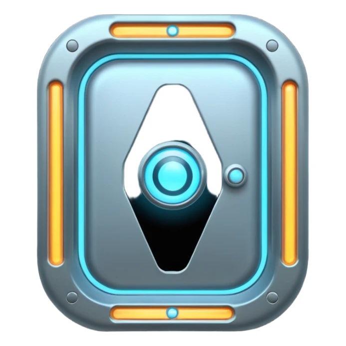 futuristic portal door in portal sticker