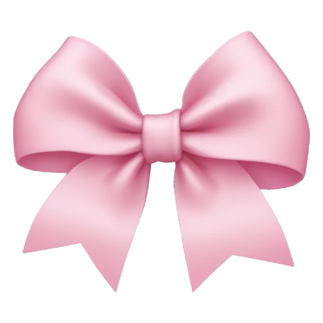 Light pink bow sticker