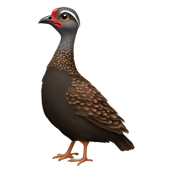 Black francolin  sticker