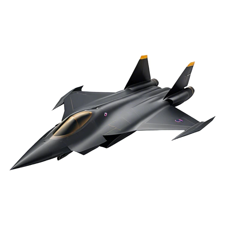 SR-71 Blackbird - Lockheed Martin (Stealth Grey) A sleek, high-speed reconnaissance aircraft with an elongated, needle-like fuselage and a smooth, aerodynamic design. The body is finished in a deep, matte jet-black with subtle panel lines and heat-resistant detailing. Its twin engines are seamlessly integrated into the structure, with sharp, swept-back wings that emphasize speed and stealth. The cockpit canopy is tinted, adding to its mysterious, high-tech aesthetic, while the overall silhouette exudes an aura of unmatched velocity and secrecy. sticker