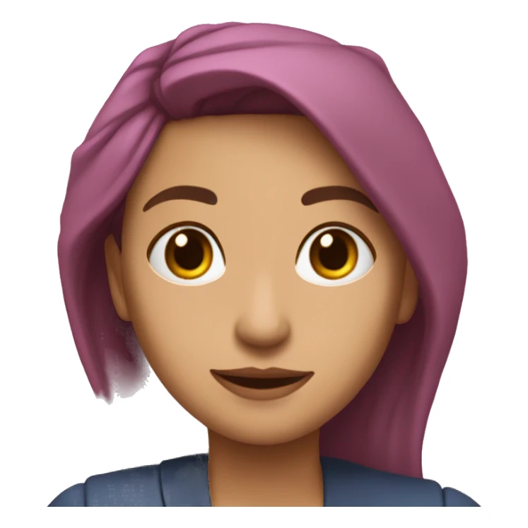 Una persona con una rosa el la boca sticker