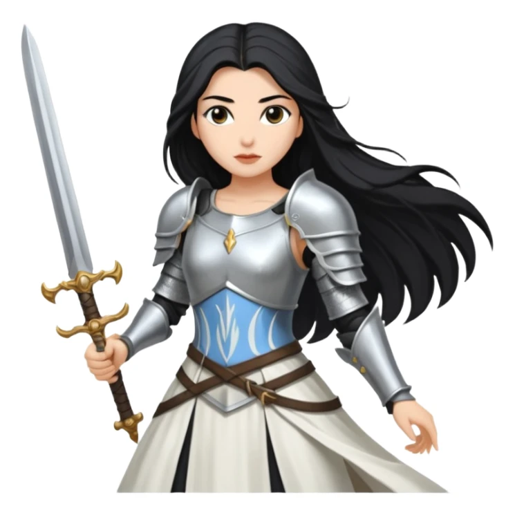 Hande Erçel as a lady from game of thrones from House Dayne. sticker