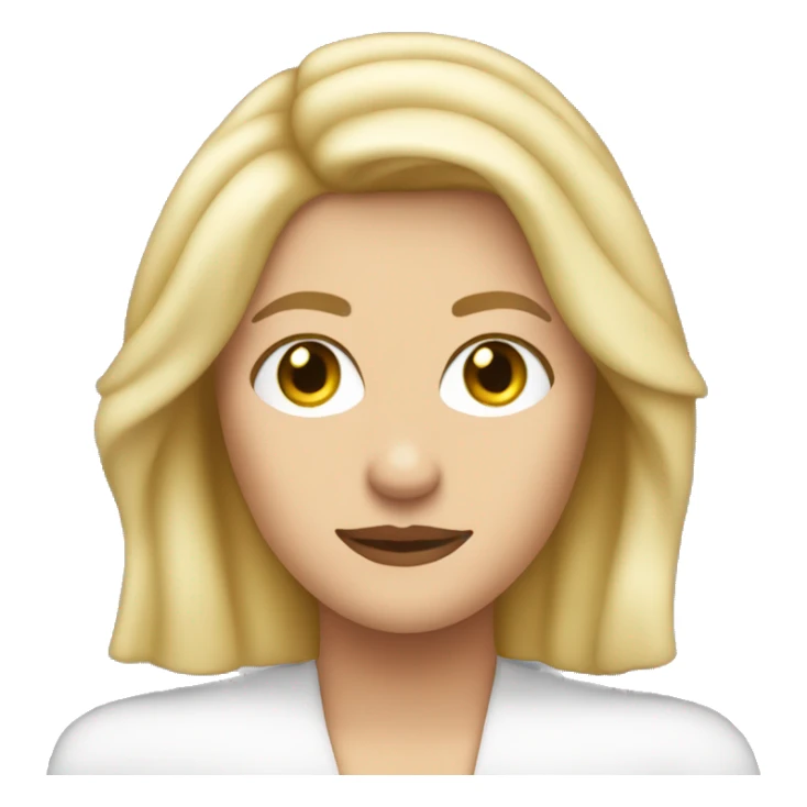 Blonde woman soft nice face with take that band logo and big lettERS spelling GILL sticker