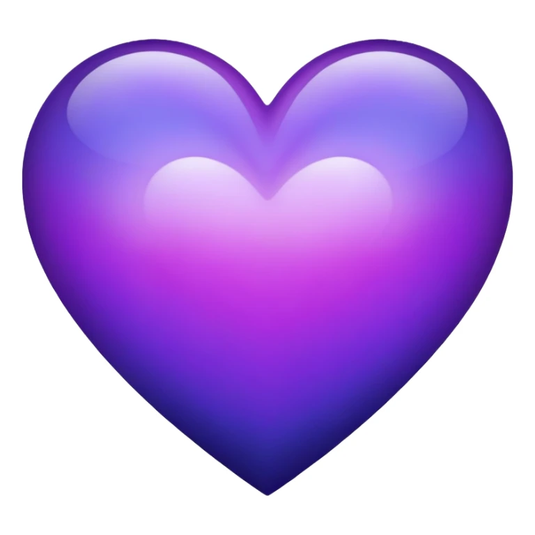 Purple-Violet-Indigo-Purple-Gradient Heart  sticker