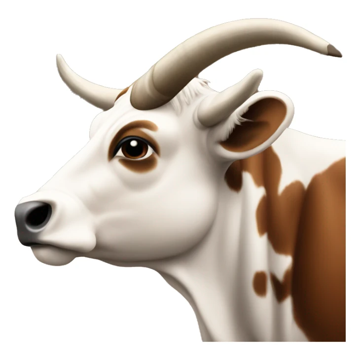 A big horn Texas longhorn cow sticker