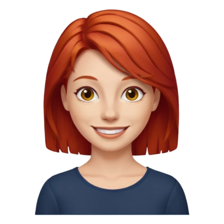 je veux un emoji femme rousse  sticker