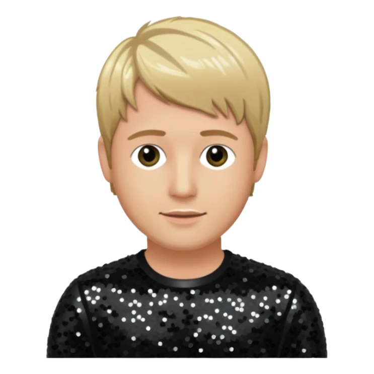 Kian Egan from Westlife with black sequin outfit sticker