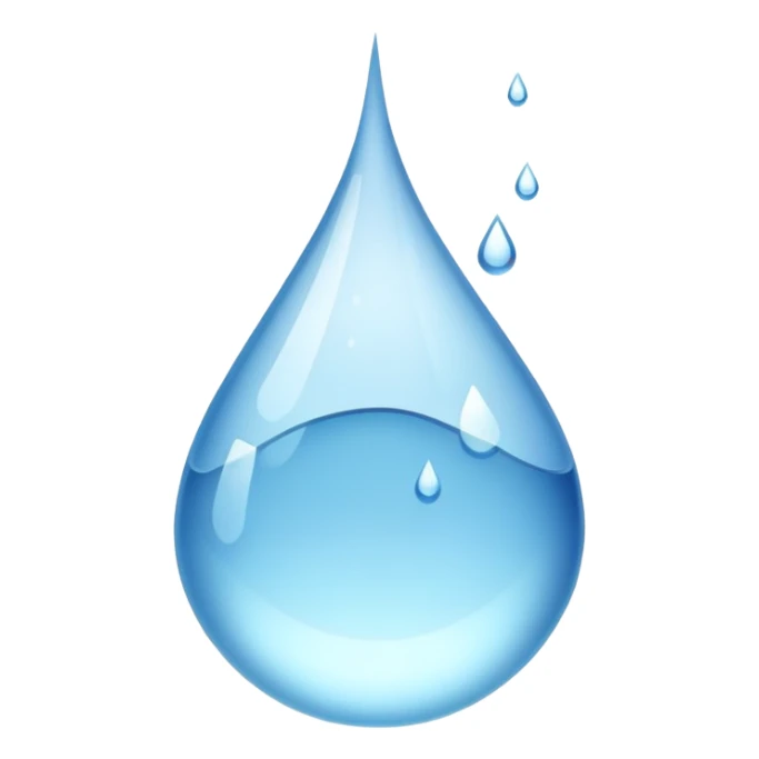 glass of water with droplets, refreshing and clear sticker