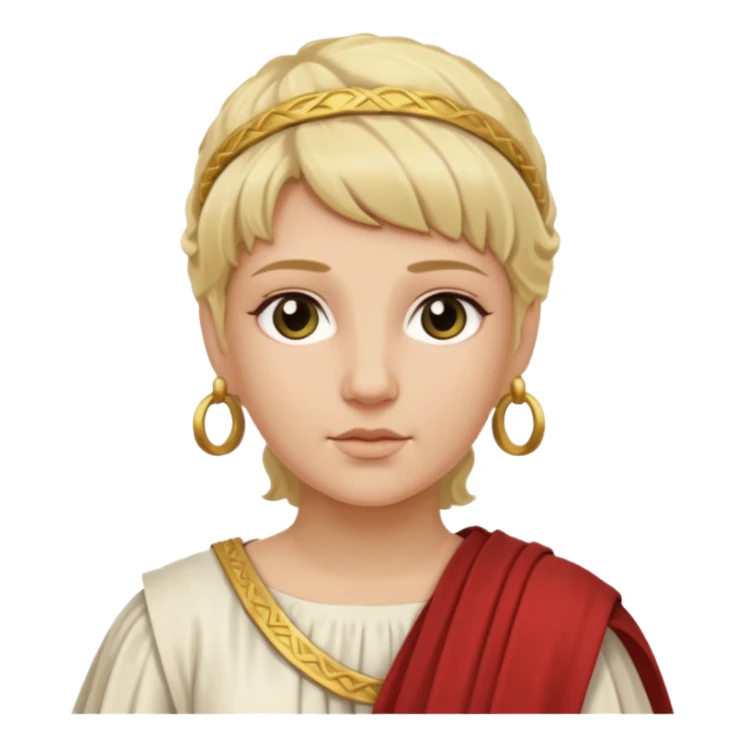 ancient roman woman blonde sticker