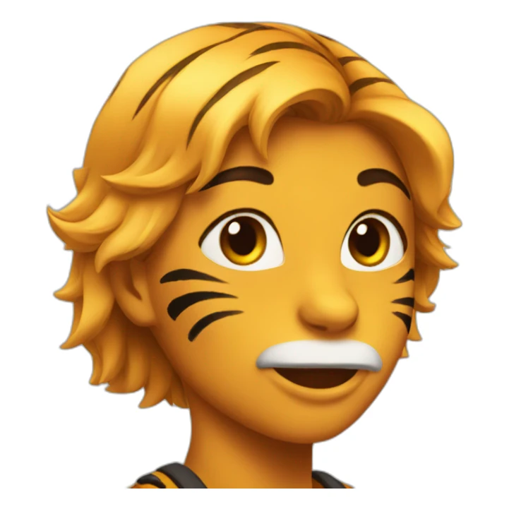 woman tiger sticker