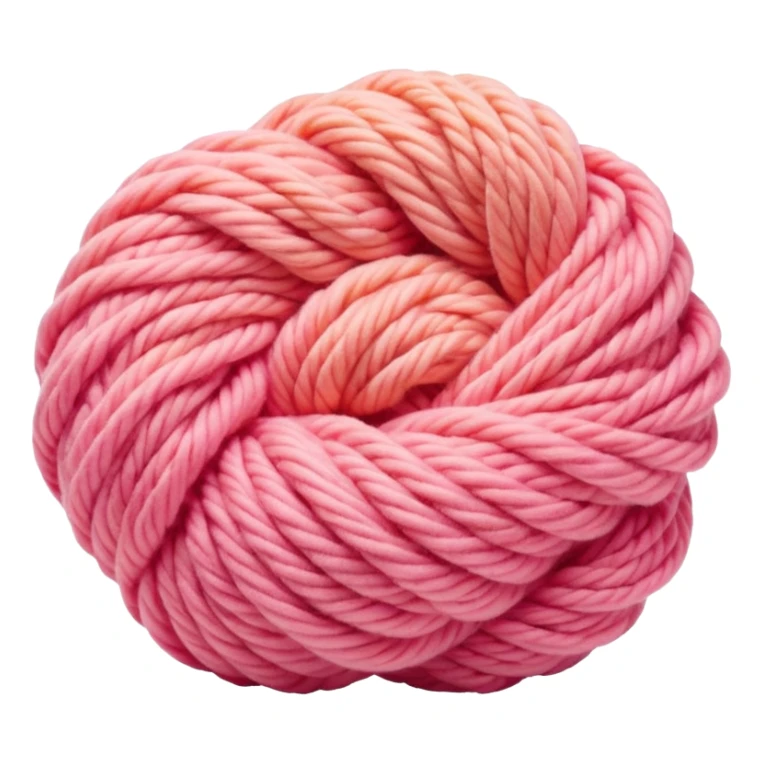 yarn with color like a peach-pinky sunset sticker