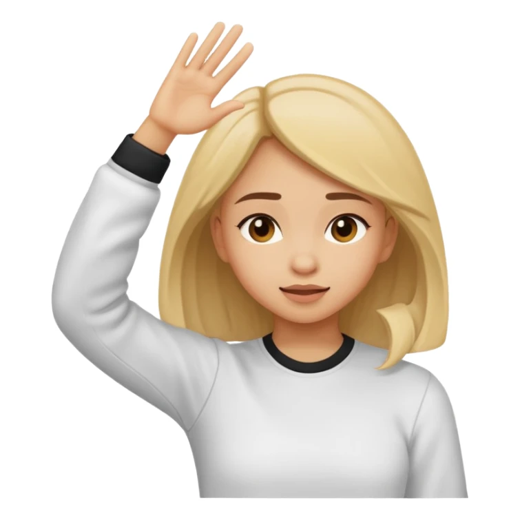 Girl doimg the dab sticker