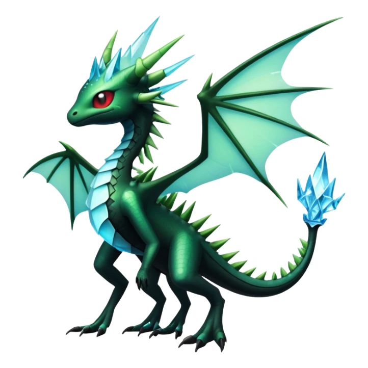 Punk’ish Edgy Badass Dark Gothic Flygon-Aurorus-Amaura-Hybrid-Creature sticker