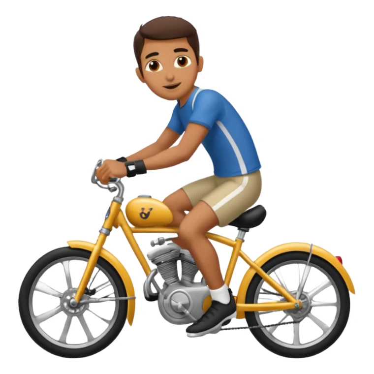 Mubashar on a bike  sticker