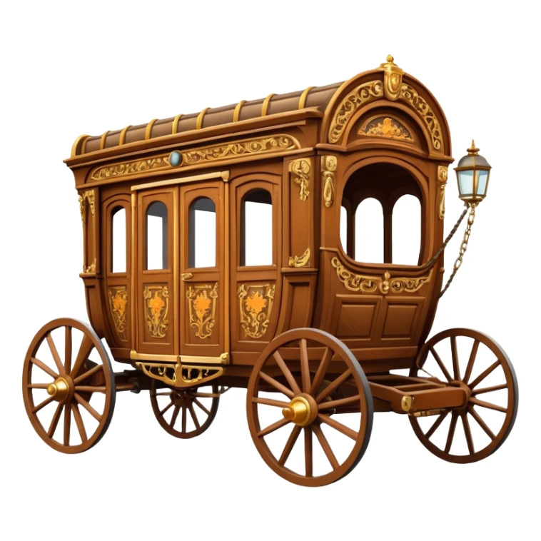 huge-horse-drawn-fancy-french-stagecoach-caravan sticker
