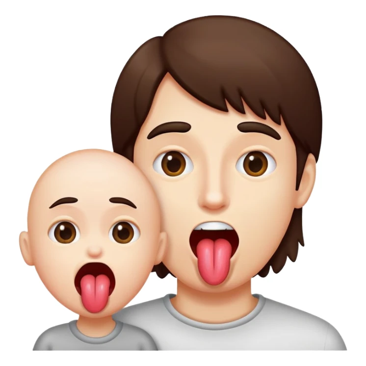 Someone making fun of someone sticking out tongue  sticker