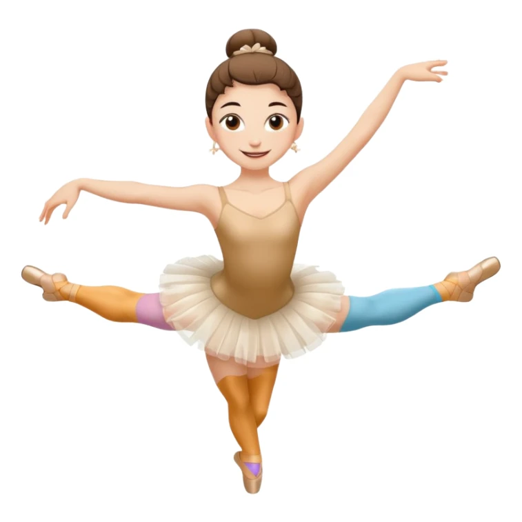 Crea un emoji de ballerina capuchina sticker
