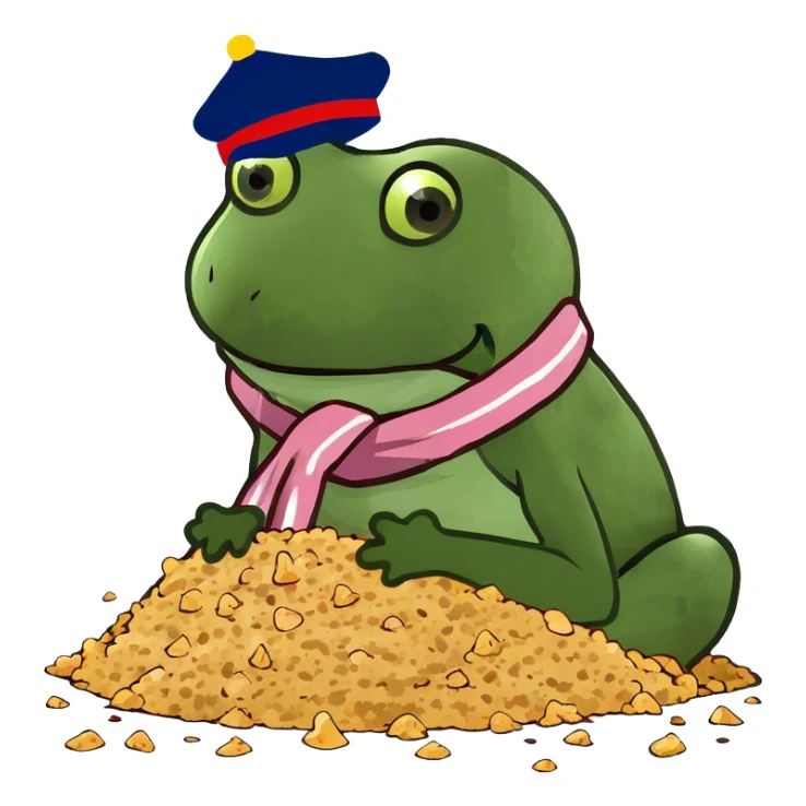 pile of crumbs sticker