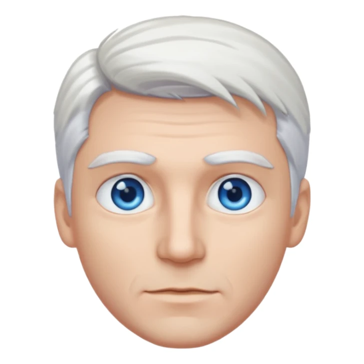 White-haired guy that looks and has beautiful blue eyes  sticker