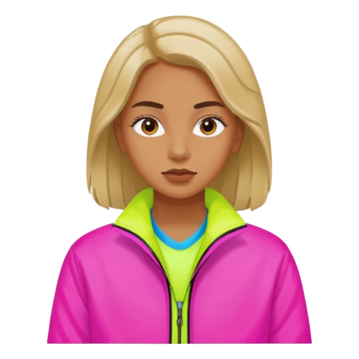 Russian underground fashion neon color jacket sticker