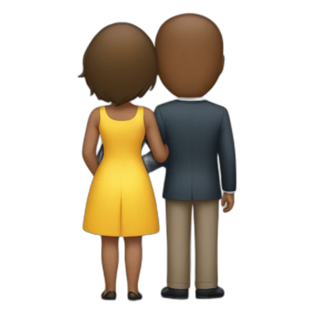 Un couple qui se touche les fesses sticker