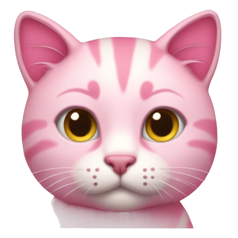 Pink cat sticker