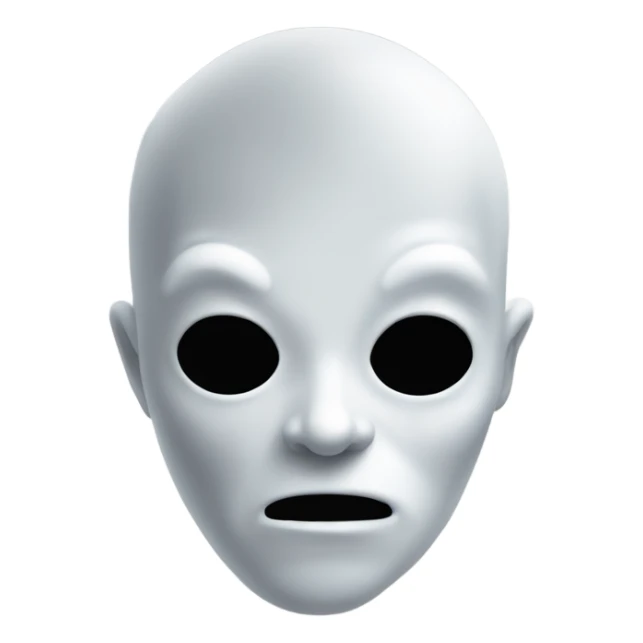 White ghost but with a point where his head is super pointy  sticker
