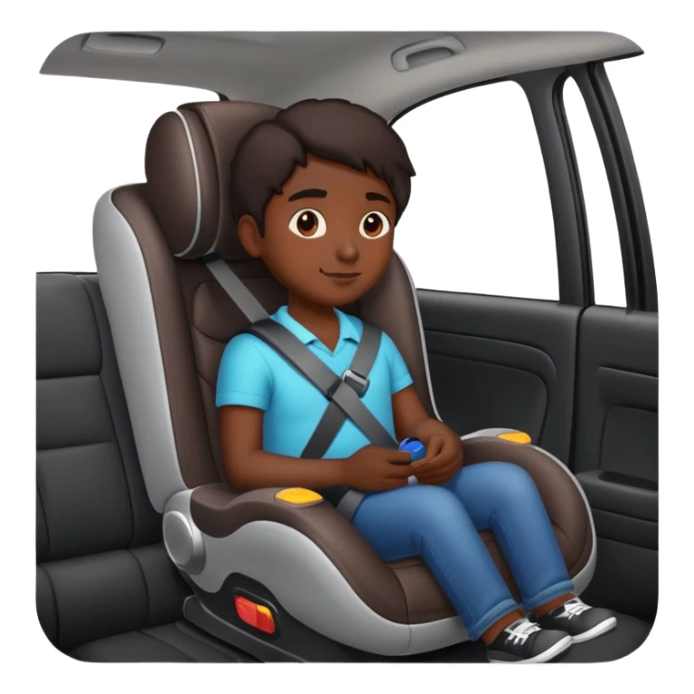 Adult in car seat  sticker