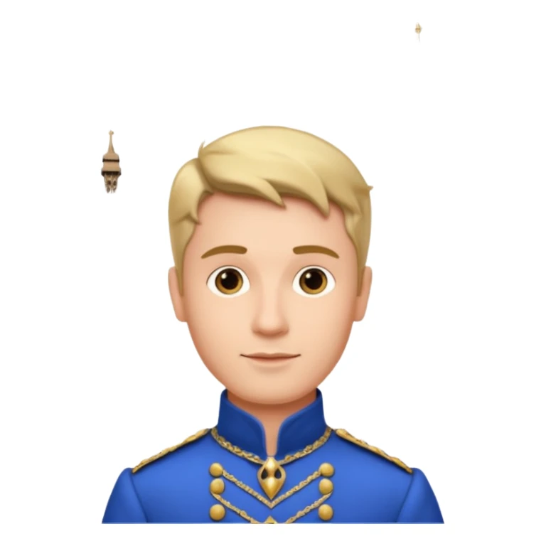 Parisian man in a prince dress on the Eiffel Tower sticker