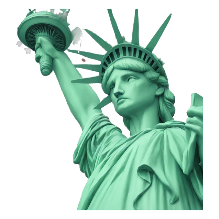 the statue of liberty anti riot sticker