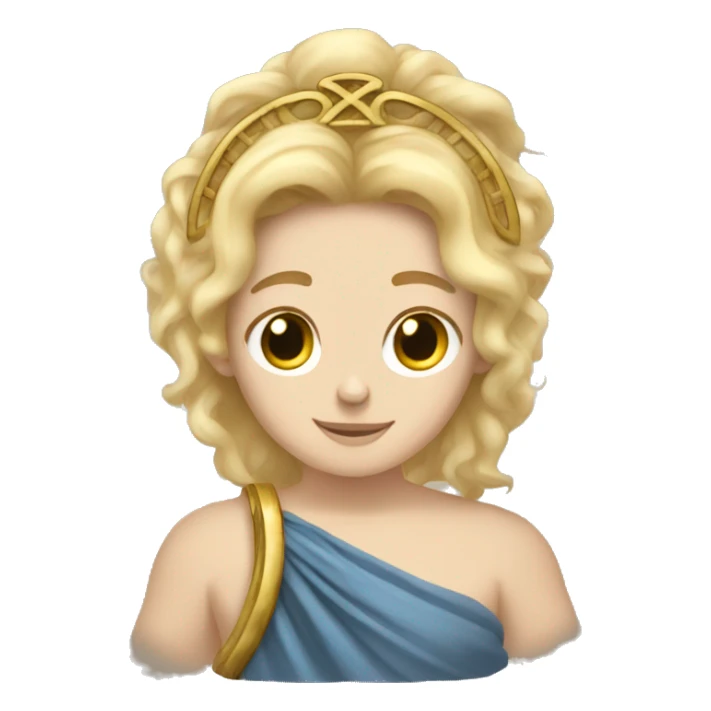 Apollo Greek mythology blonde hair lyre  sticker