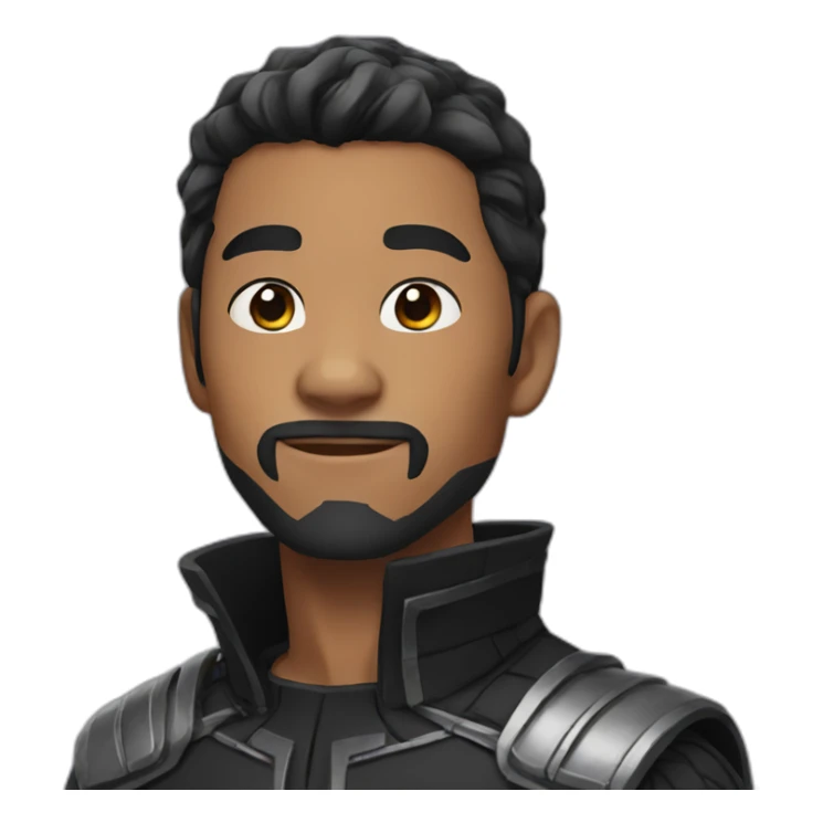 Asian black panther character sticker