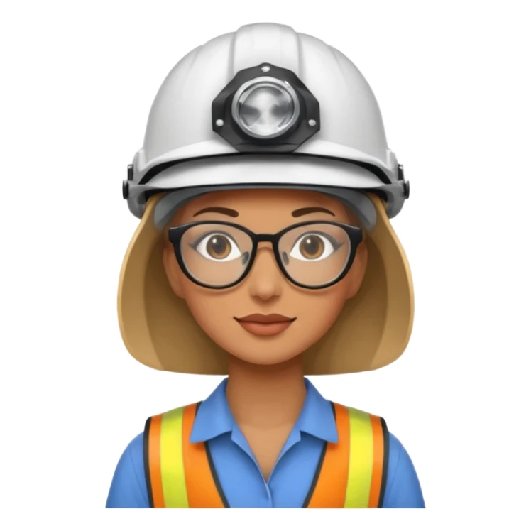 woman wearing helmet glasses sticker