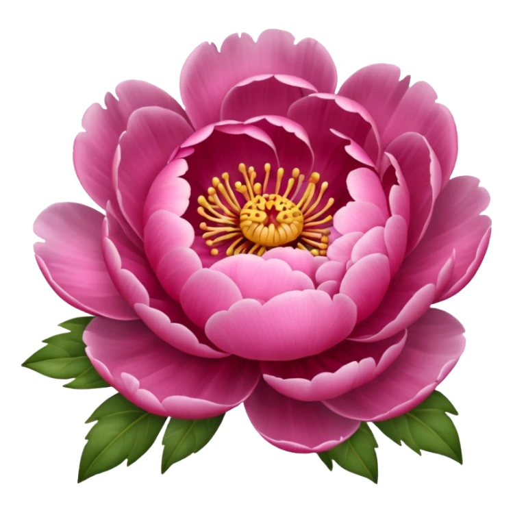 emoji pivoine sticker