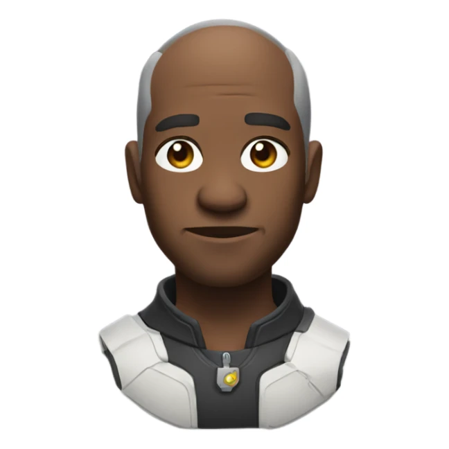 Make an emoji that looks like Winston from overwatch sticker