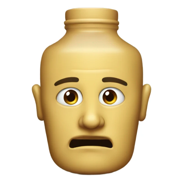 Head jug in the style of Carl block sticker