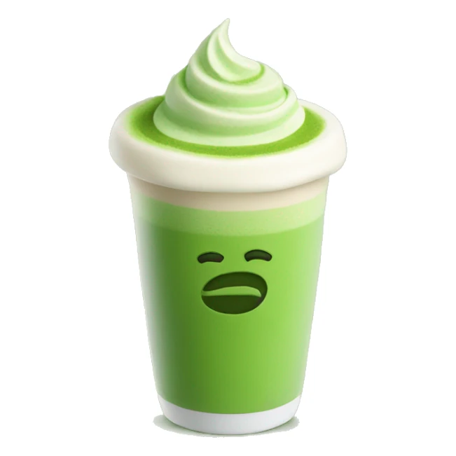 Matcha latte sticker