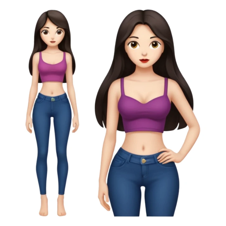 Skinny legend. Girl with Super tiny toxicly dramatic waist compared to her hips/chest sticker