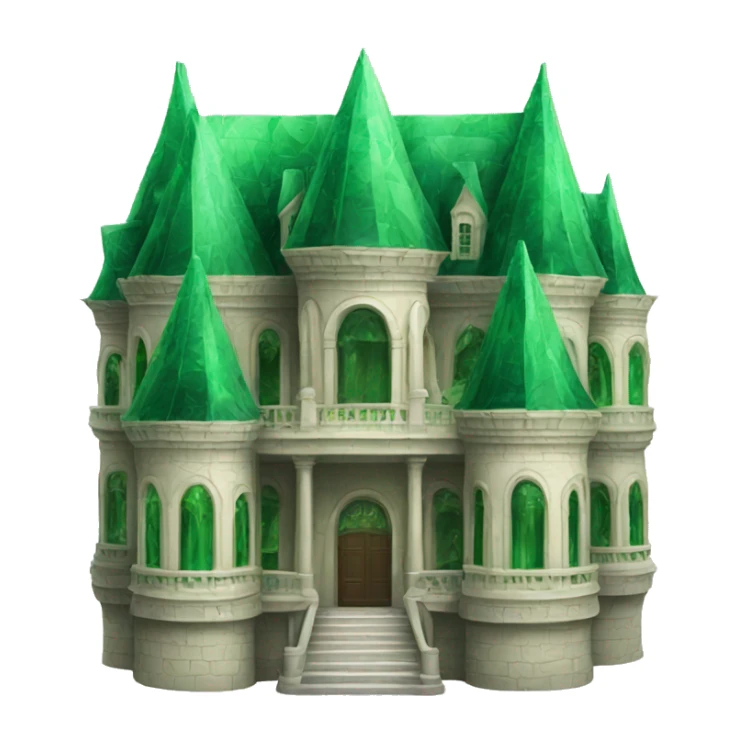 Palace made out of emerald sticker