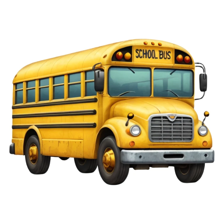 a school bus with bomboclat on it sticker
