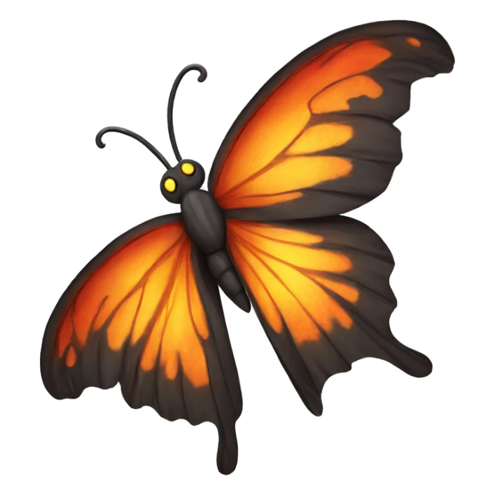 Fire butterfly sticker