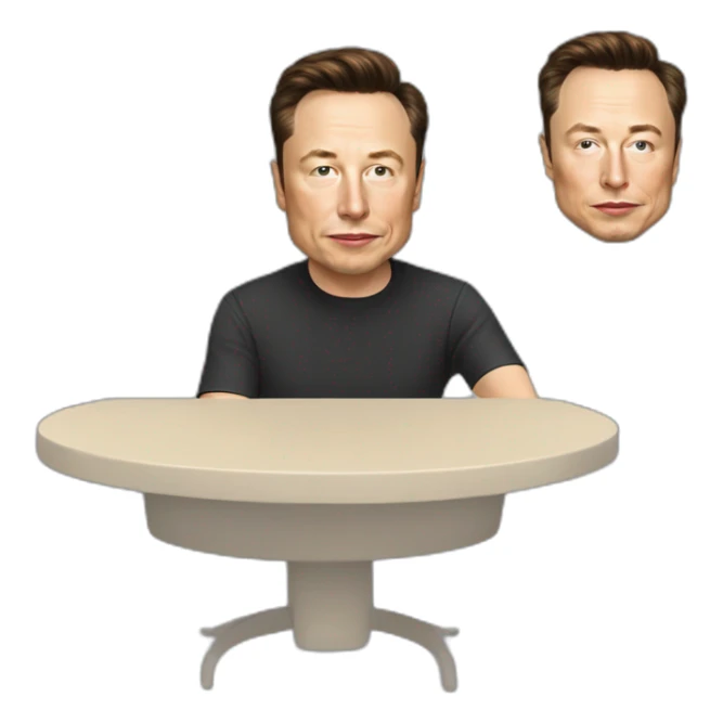 Elon musk dans une fusée sticker