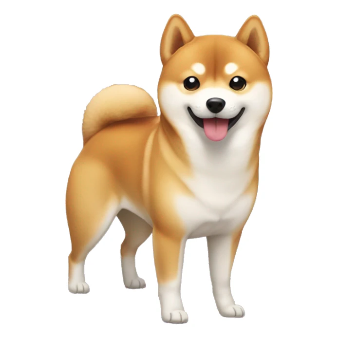 Shiba Inu with heart in eyes sticker