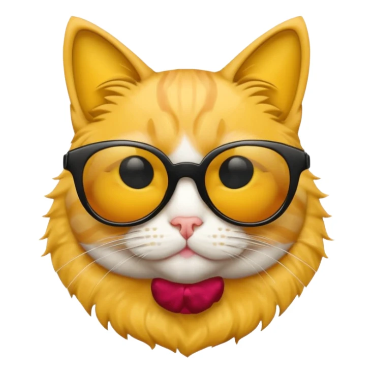 Güneş gözlüğü takan kedi sticker