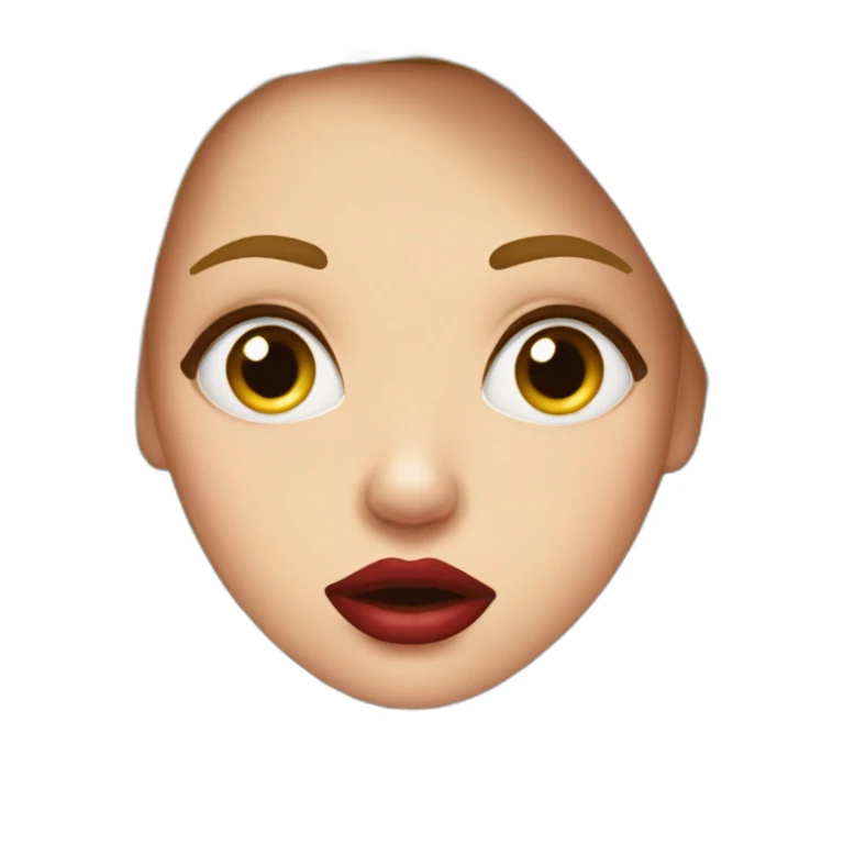 girl-with-manicure-red-lips-and-blond-hair-is-shocked sticker