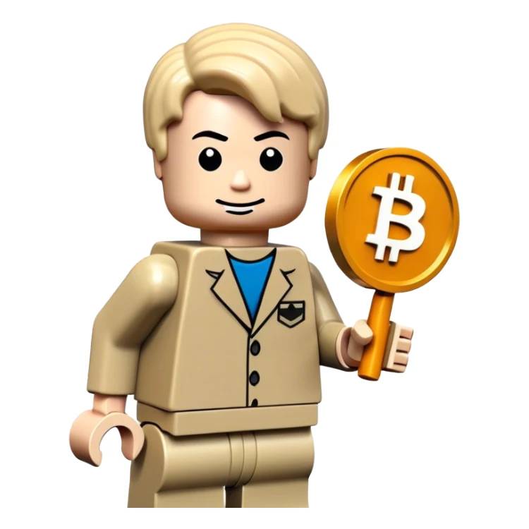 lego homme hackeur bitcoin sticker