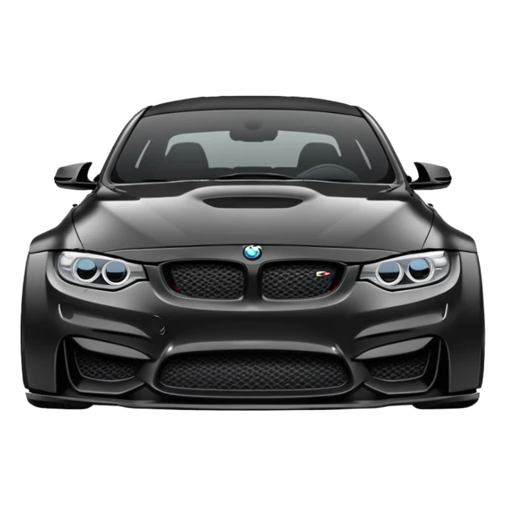 M3 g80 black with a body kit sticker