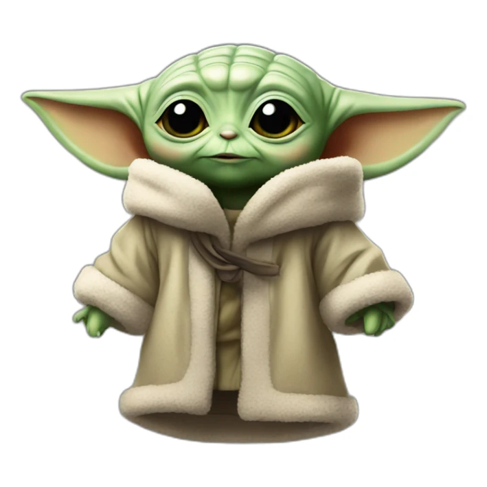 baby yoda german rave outfit sticker