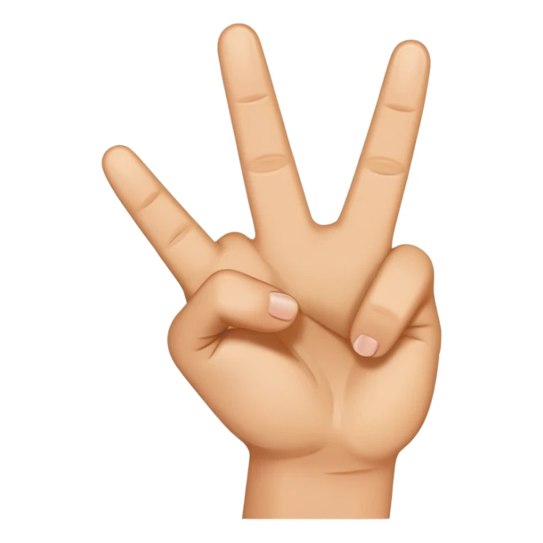 peace sign fingers sticker
